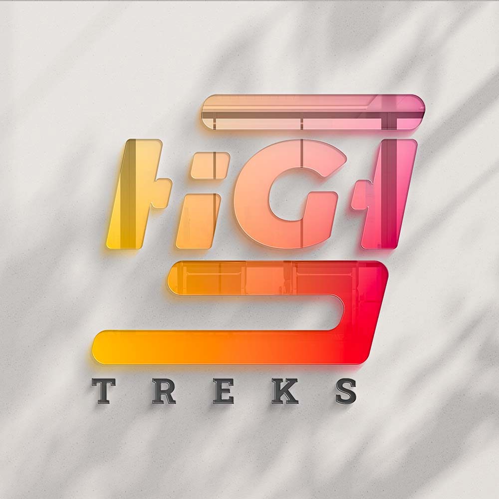 High Five Trek Logo & Mockup