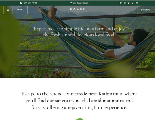 farm stay Resort website designing company.jpg