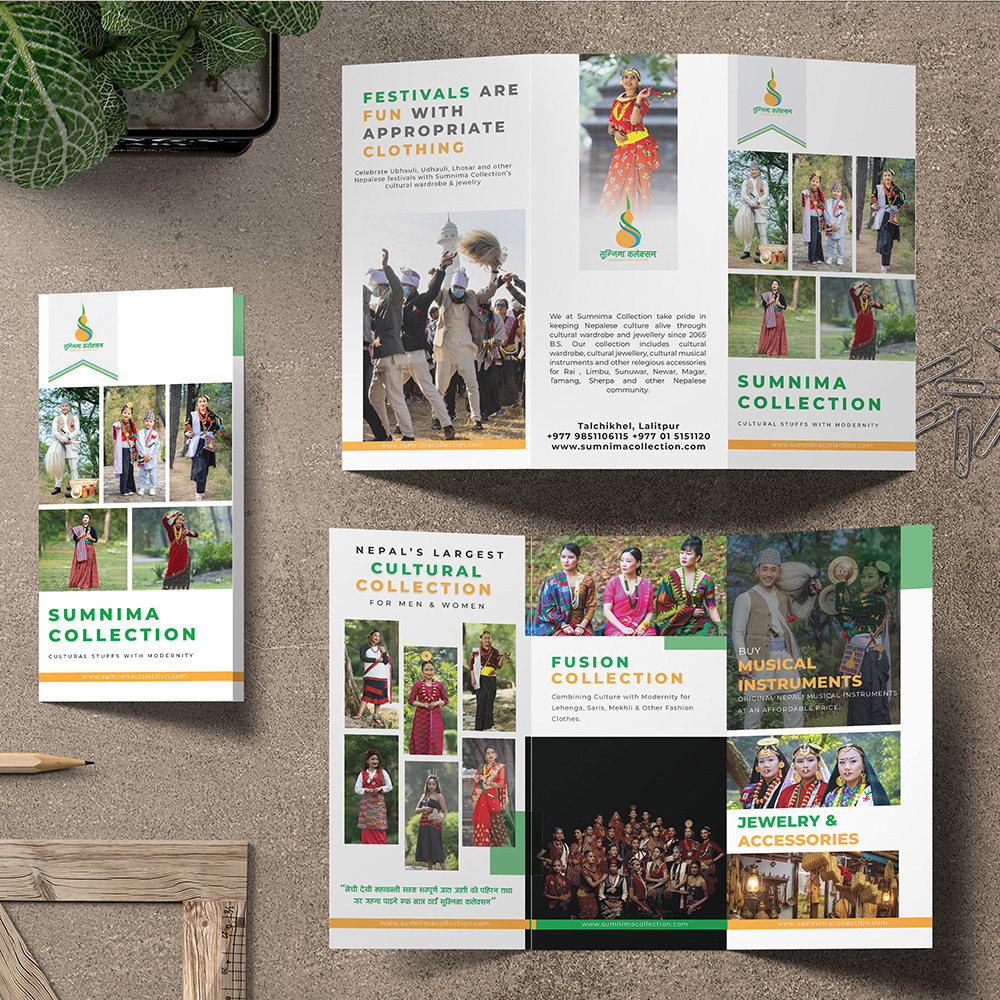 Sumnima Collection Trifold Brochure Design & Print